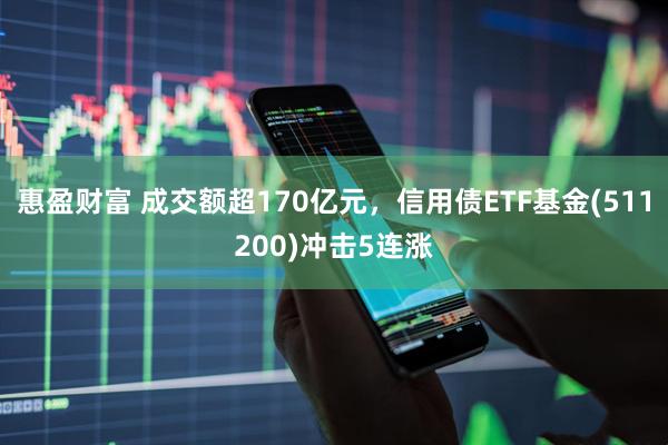 惠盈财富 成交额超170亿元，信用债ETF基金(511200)冲击5连涨